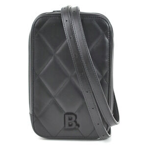 Balenciaga Smartphone Holder Leather Black